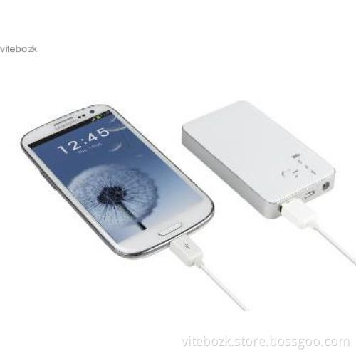Holiday Gift Portable Battery Charger 4000mAh with Torch Function